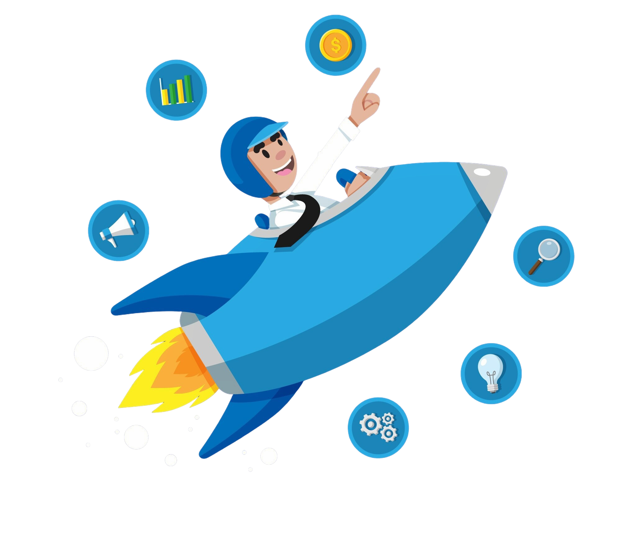 concepto negocio cohete